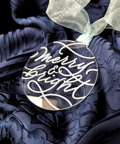 [Weekend Workshop] Hand Lettered Holiday Ornaments