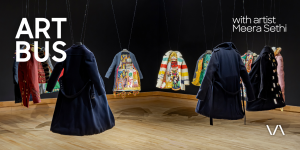 Installation views of Meera Sethi: A Brief History of Wear, Varley Art Gallery of Markham, 2024. Photo: Toni Hafkenscheid