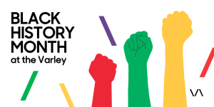 Promotional graphic of "Black History Month at the Varley Art Gallery of Markham". 