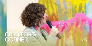 Curator Anik Glaude giving a talk at the Varley Art Gallery of Markham.