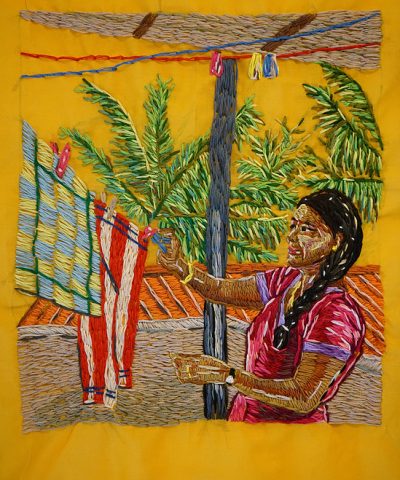 Painting with Thread with artist Par Nair